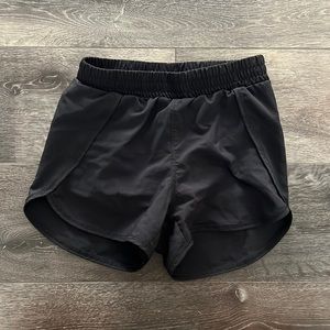 Girls black athletic shorts